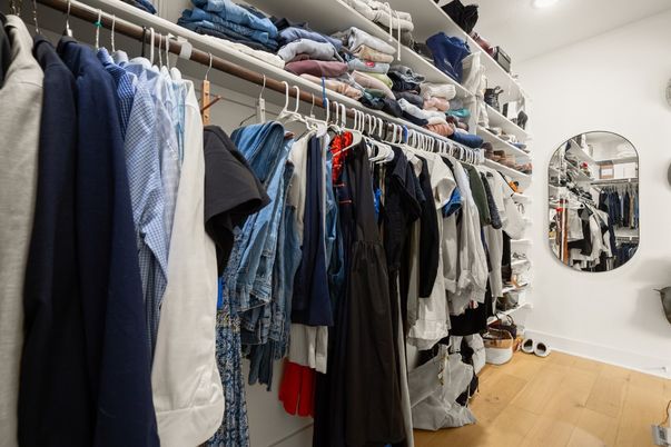 Interior, Walk-in Closets, Wood Texture Flooring