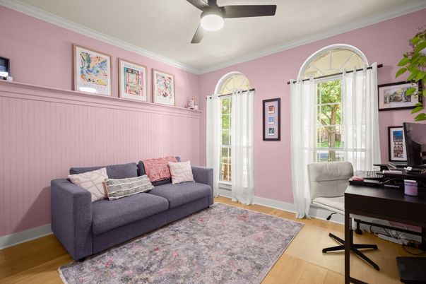 Home Office, Interior, Wood Texture Flooring