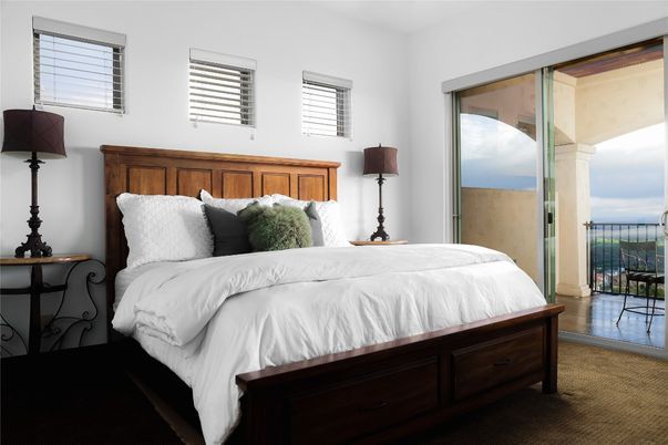 Bedroom, Interior, Water, Wood Texture Flooring