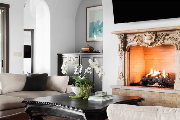 Fireplace, Interior, Living room