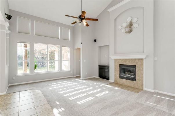 Empty room, Fireplace, Interior