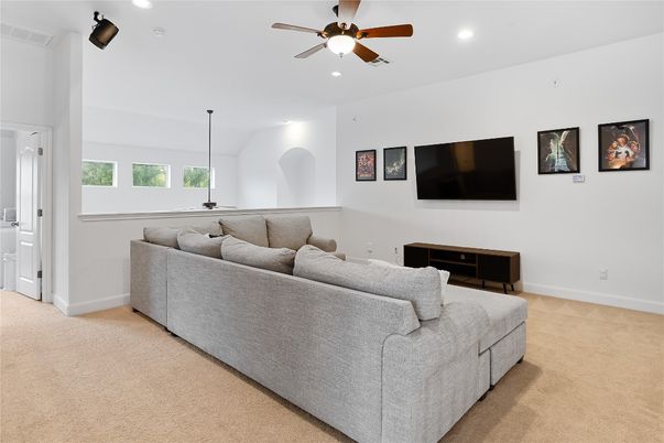 Interior, Living room, Recessed Lighting