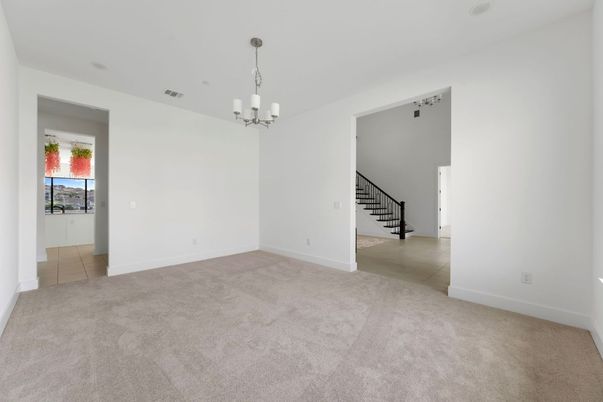 Chandelier, Empty room, Interior