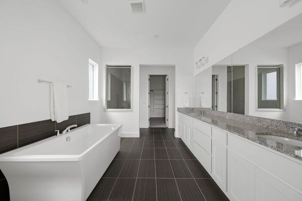 Bathroom, Dual Sink Vanities, Free Standing Baths, Interior