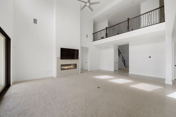 Fireplace, Interior, Recessed Lighting