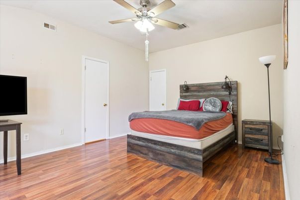 Bedroom, Interior, Wood Texture Flooring