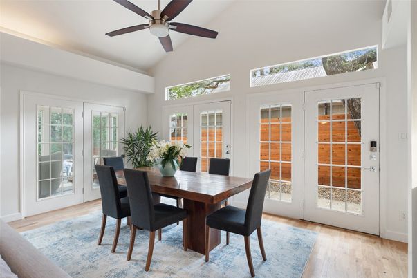 Dining room, Interior, Wood Texture Flooring