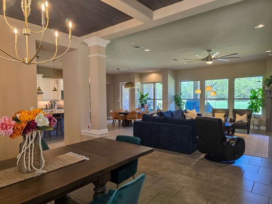 Dining room, Interior, Living room, Pendant Lights, Recessed Lighting