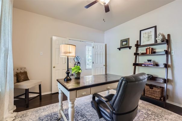 Home Office, Interior, Wood Texture Flooring