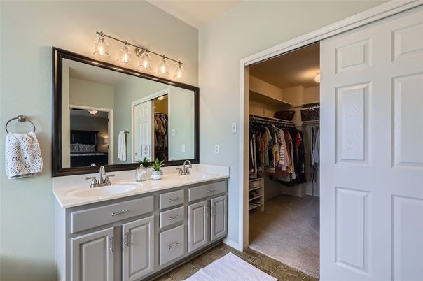 Bathroom, Dual Sink Vanities, Interior, Walk-in Closets