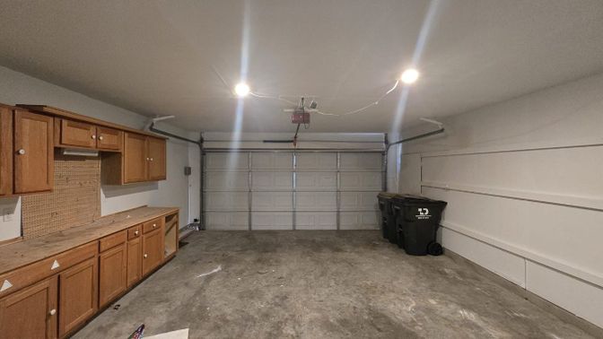 Garage, Interior, Recessed Lighting