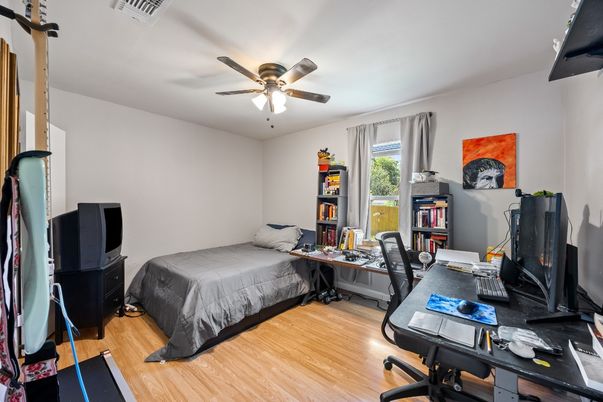 Bedroom, Home Office, Interior, Wood Texture Flooring
