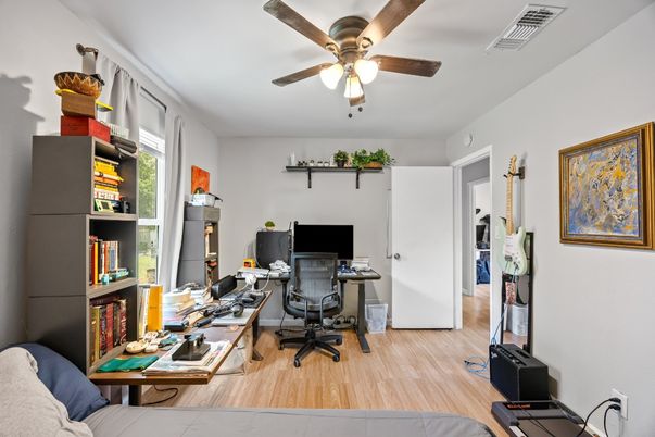Home Office, Interior, Wood Texture Flooring