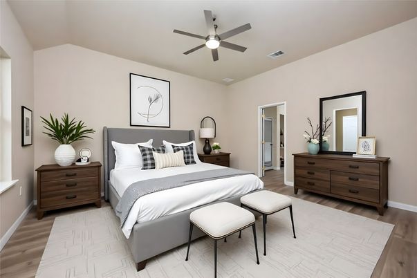 Bedroom, Interior, Wood Texture Flooring