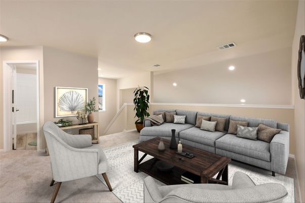 Interior, Living room, Recessed Lighting