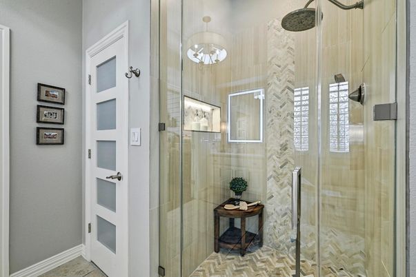 Bathroom, Glass Shower, Interior
