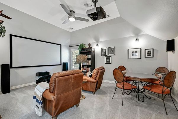 Dining room, Interior, Projection Screen, Theatre Room