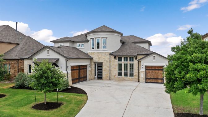 Attached, Exterior, Facade, Brick Facade, Mediterranean