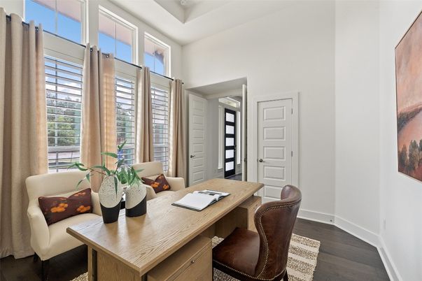 Home Office, Interior, Wood Texture Flooring