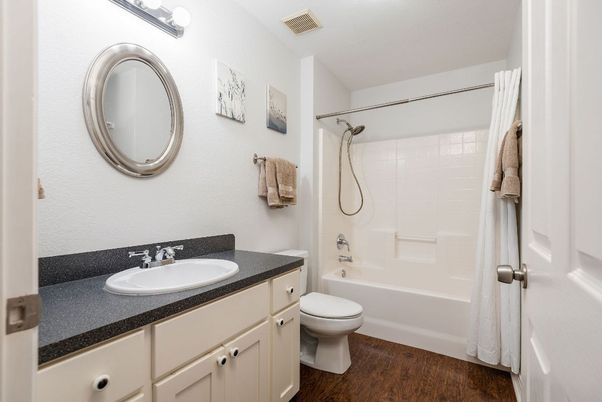 Bathroom, Interior, Wood Texture Flooring