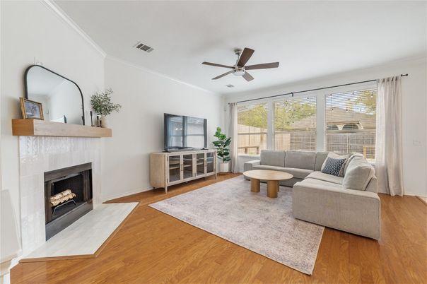 Fireplace, Interior, Living room, Wood Texture Flooring