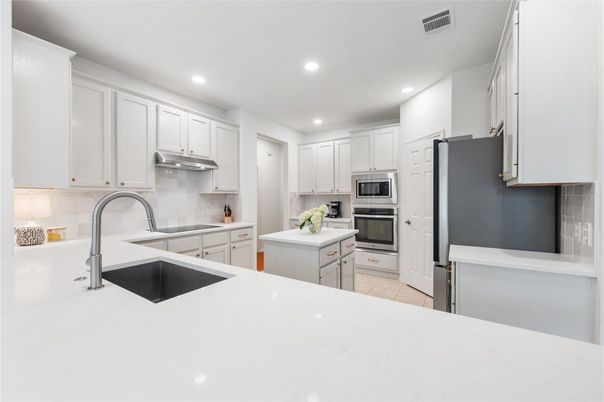 Interior, Kitchen, Recessed Lighting, Stainless Steel Appliances