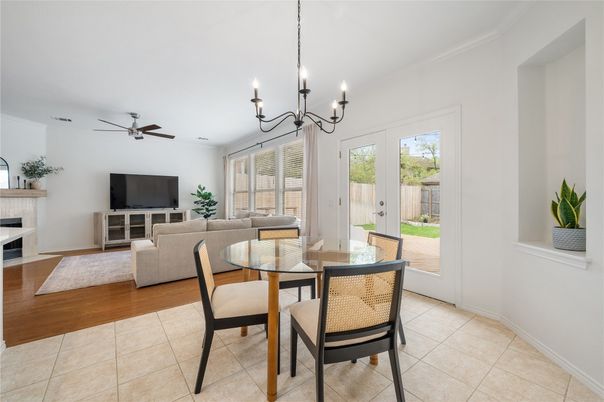 Chandelier, Dining room, Fireplace, Interior, Living room