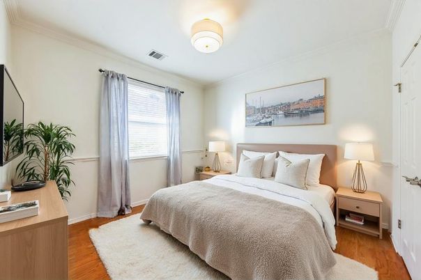 Bedroom, Interior, Wood Texture Flooring