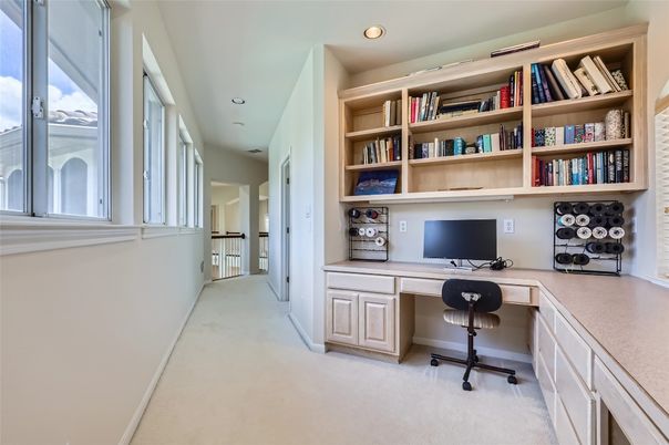 Home Office, Interior, Recessed Lighting