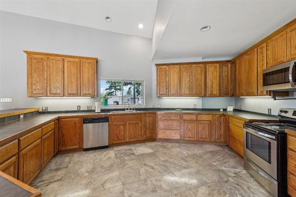 Interior, Kitchen, Recessed Lighting, Stainless Steel Appliances