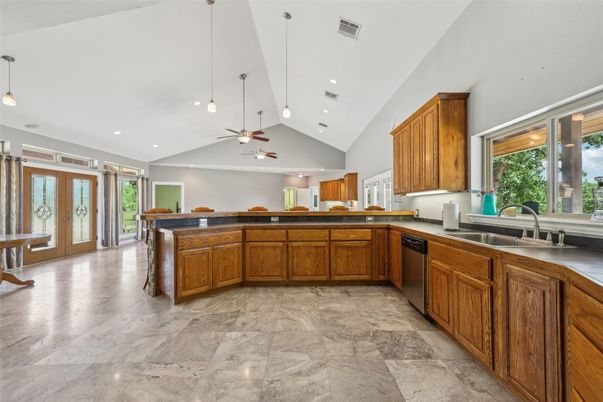 Interior, Kitchen, Pendant Lights, Recessed Lighting