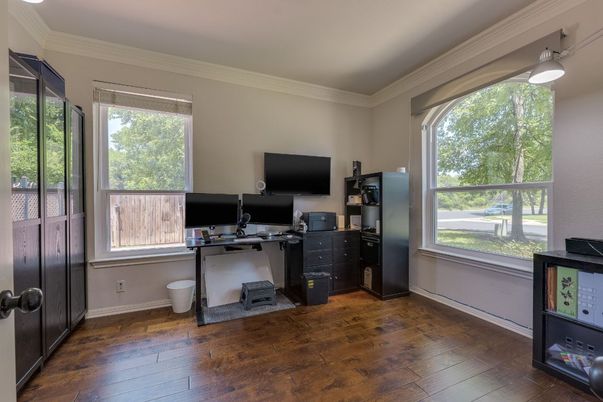 Home Office, Interior, Wood Texture Flooring