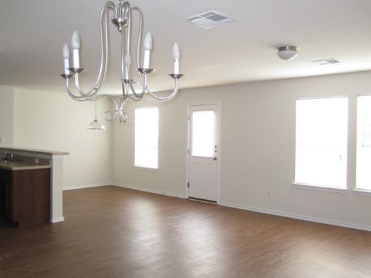 Chandelier, Empty room, Interior, Wood Texture Flooring