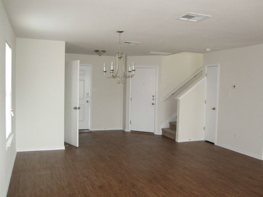 Chandelier, Empty room, Interior, Wood Texture Flooring