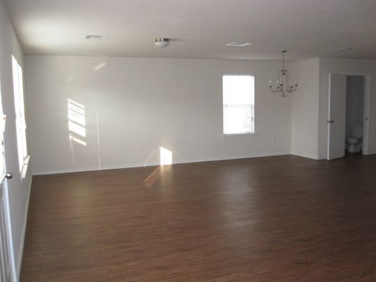 Chandelier, Empty room, Interior, Wood Texture Flooring