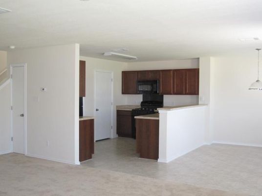 Empty room, Interior, Kitchen, Pendant Lights
