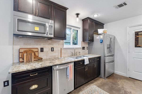 Interior, Kitchen, Recessed Lighting, Stainless Steel Appliances