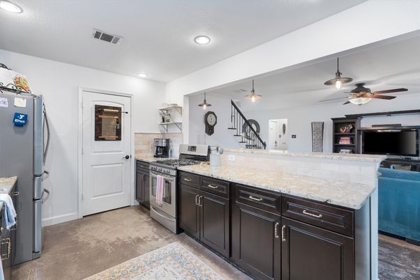Interior, Kitchen, Recessed Lighting, Stainless Steel Appliances
