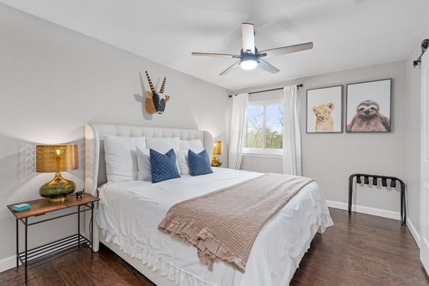 Bedroom, Interior, Wood Texture Flooring