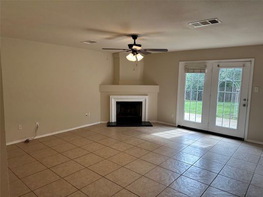 Empty room, Fireplace, Interior