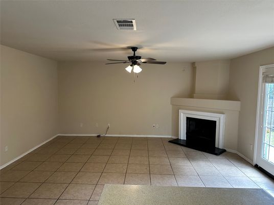 Empty room, Fireplace, Interior