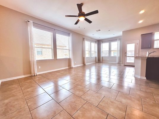 Empty room, Interior, Kitchen, Recessed Lighting
