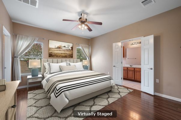 Bedroom, Interior, Wood Texture Flooring