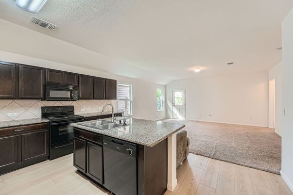 Interior, Kitchen, Wood Texture Flooring