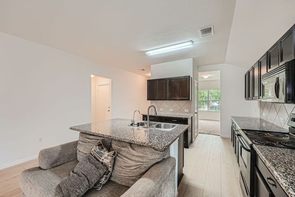 Interior, Kitchen, Wood Texture Flooring