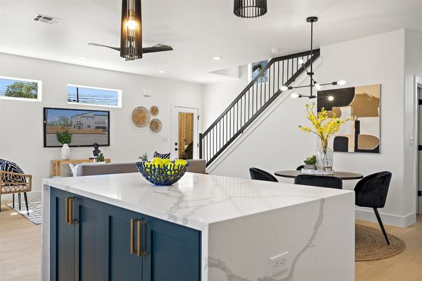 Interior, Pendant Lights, Recessed Lighting, Wood Texture Flooring