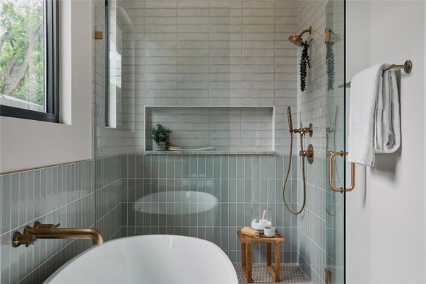 Bathroom, Glass Shower, Interior
