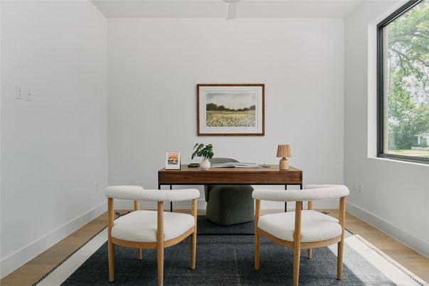 Home Office, Interior, Wood Texture Flooring