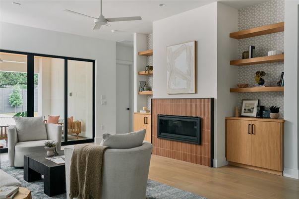 Fireplace, Interior, Living room, Wood Texture Flooring