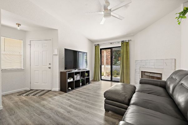 Fireplace, Interior, Living room, Wood Texture Flooring